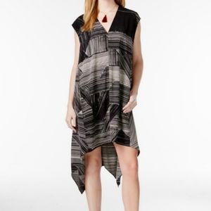Rachel Roy Sydney High-low Dress with Pockets XS Black & Cream
